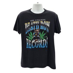 Smart Blanks Death Row Records 1991 Champs Graphic Black T-Shirt Mens Large